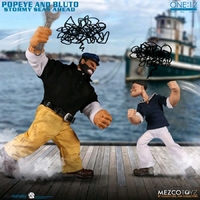 Mezco Toyz One:12 Collective Popeye Popeye & Bluto Stormy Seas Ahead Action Figure Set