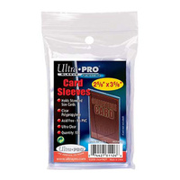 Ultra Pro Card Sleeves 2-1/2" X 3-1/2" Soft Card Sleeves (PK100)