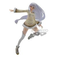 Banpresto Re:Zero Starting Life In Another World Furry Materials Emilia Espresto Figure