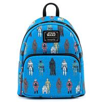 Loungefly Star Wars Action Figures AOP Mini Backpack
