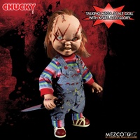 Mezco Toyz Child's Play. Talking Scarred Chucky 15-Inch Doll