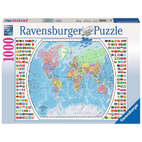 Ravensburger Political World Map 1000pc Puzzle