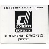 Panini Donruss NBA 2021-22 Basketball Cards Fat Pack Box. 12 Booster Packs!