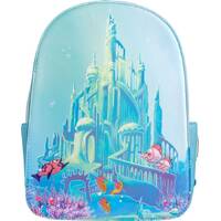 Loungefly Disney The Little Mermaid 1989 Castle Snap Flap Mini Backpack. US Exclusive