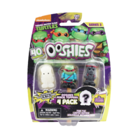 Ooshies TMNT Series 2. 4 Pack. Glow In The Dark Shredder, Raphael Ooze, Foot Soldier,