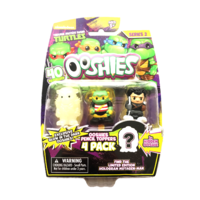 Ooshies TMNT Series 2. 4 Pack. Glow In The Dark Rocksteady, Michelangelo Ooze, Casey Jones Unmasked,