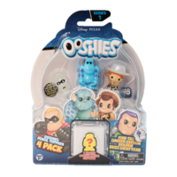 Ooshies Disney Pixar Series 1. 4 Pack. Glow In The Dark Dash, Sulley, Pearl Jessie