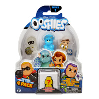 Ooshies Disney Pixar Series 1. 4 Pack. Glow In The Dark Violet, Trixie, Pearl Woody