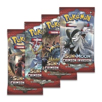 Pokemon TCG Sun and Moon Crimson Invasion. 4 Booster Packs.