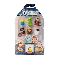 Ooshies Disney Pixar Series 1. 7 Pack. Alien 1, Green Army Man 1, Glitter Hologram Mr Incredible,
