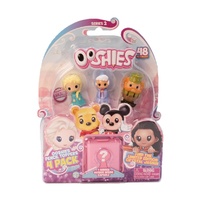 Ooshies Disney Series 2. 4 Pack. Icy Glow Elsa, Fairy Godmother, Oaken,