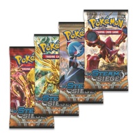 Pokemon TCG. XY Steam Siege. 4 Booster Packs!