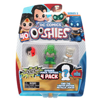 Ooshies DC Comics Series 2. 4 Pack. Glow In The Dark Two-Face, Killer Croc.