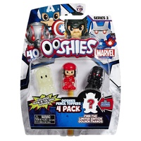 Ooshies Marvel Series 2. 4 Pack Glow In The Dark Ant-Man, Elektra, Iron-Man