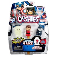 Ooshies Marvel Series 2. 4 Pack Glow In The Dark Thor, Wasp Red, Iron Man