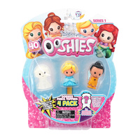 Ooshies Disney Princess Series 1. 4 Pack. Glow Snow White, Cinderella.