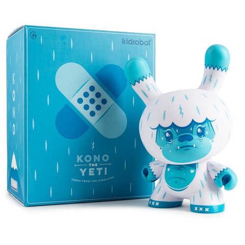Kidrobot Kono The Yeti Ice Blue Dunny 8-Inch Art Figure by Squink