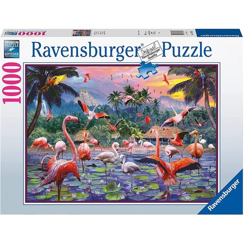 Ravensburger Pink Flamingos 1000pc Puzzle