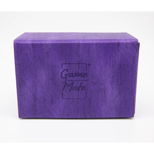 Game Mate Premium Purple Wood Grain Deck Box