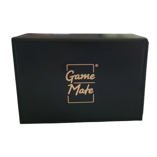 Game Mate Premium Black High Class Leather Deck Box