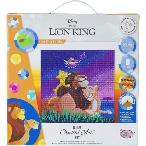 Craft Buddy Disney The Lion King The Lion King Family D.I.Y Crystal Art Kit