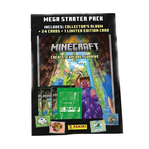 Panini Minecraft 3 Trading Cards Collector’s Album Starter Pack