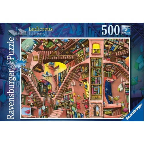 Ravensburger Ludicrous Library 500pc Puzzle