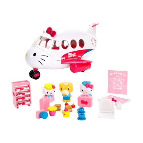 Jada Toys Sanrio Hello Kitty 13.38-Inch Airline Playset