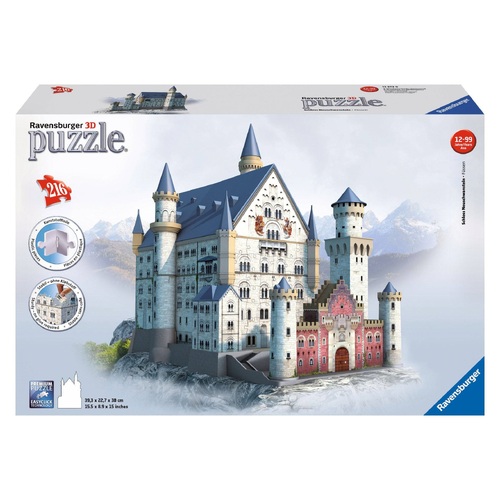 Ravensburger Neuschwanstein Castle 216pc 3D Puzzle