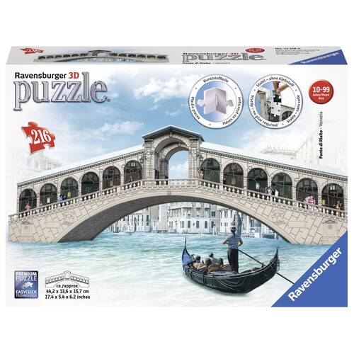 Ravensburger Venice's Rialto Bridge 216pc 3D Puzzle