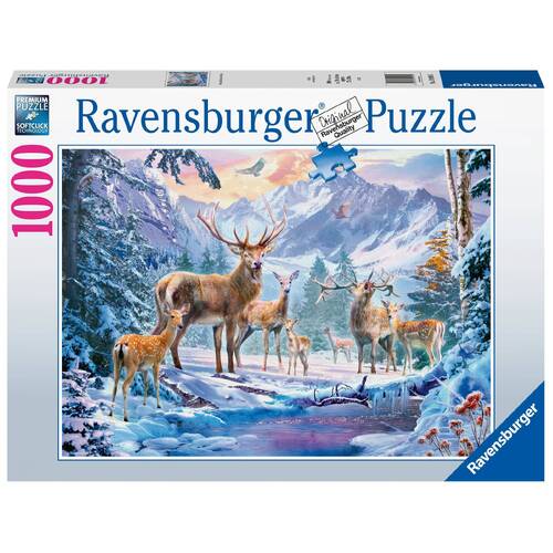 Ravensburger Deer and Stags in Winter 1000pc Puzzle