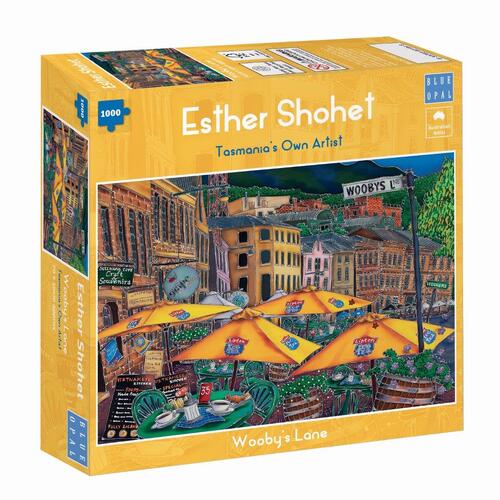 Blue Opal Esther Shohet Woobys Lane 1000pc Puzzle