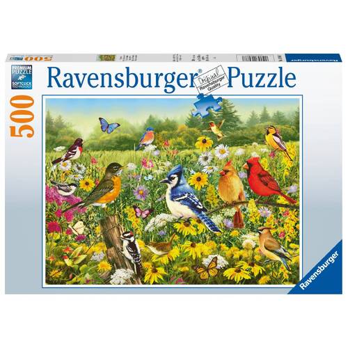 Ravensburger Birds in the Meadow 500pc Puzzle