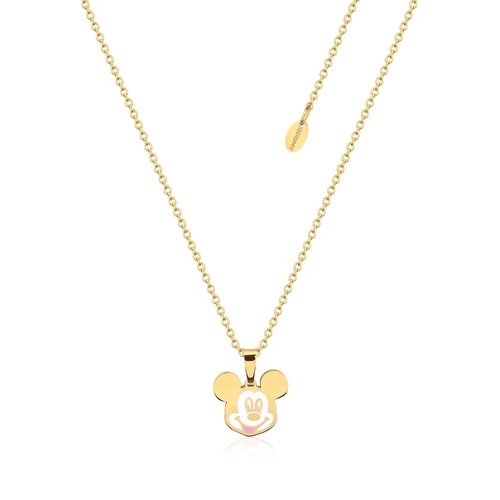 Couture Kingdom Disney Mickey Mouse Head YGP Enamel Necklace
