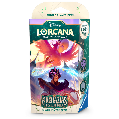 Ravensburger Disney Lorcana TCG Set-7 Archazia's Island Started Deck Amethyst & Steel