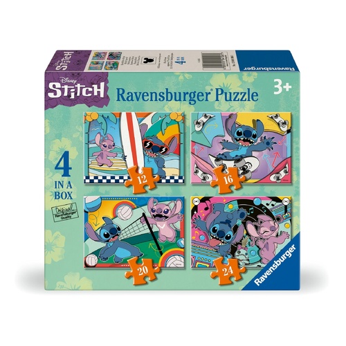 Ravensburger Disney Stitch 4 in a box 12/16/20/24pc Puzzles