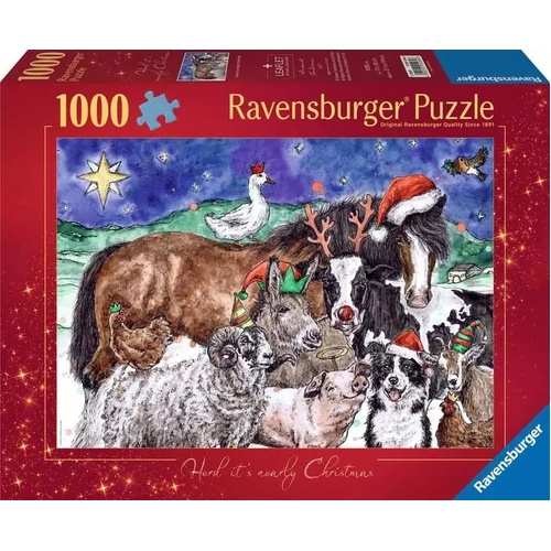 Ravensburger Christmas Farm 1000pc Puzzle