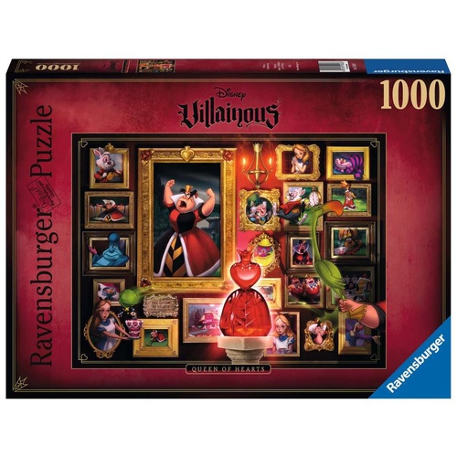 Ravensburger Disney Villainous Queen Of Hearts 1000pc Puzzle