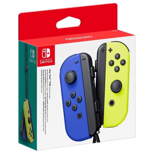 Nintendo Switch Joy Con Pair Neon Blue and Neon Yellow Controllers