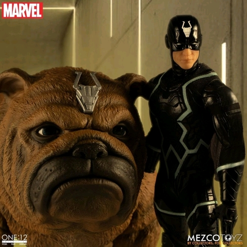 Mezco Toyz One:12 Collective Marvel The Inhumans Black Bolt and Lockjaw Action Figure Set