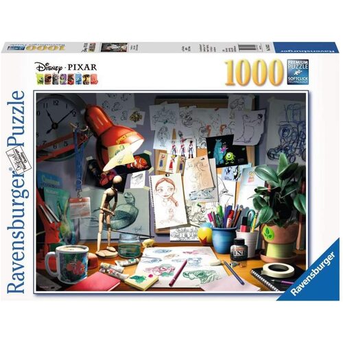 Ravensburger Disney Pixar The Artists Desk 1000pc Puzzle