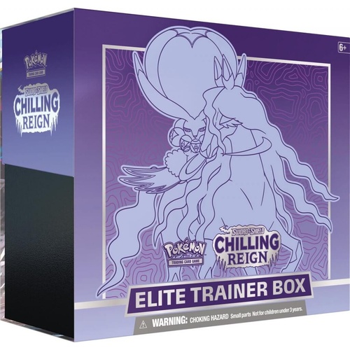 Pokemon TCG Sword and Shield Chilling Reign Shadow Rider Calyrex VMAX Elite Trainer Box