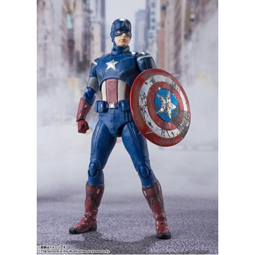 Bandai Tamashii Nations S.H. Figuarts Marvel Avengers Captain America Action Figure