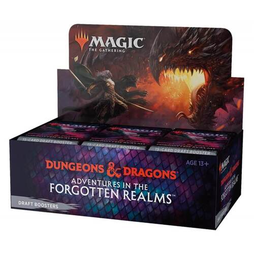 Magic The Gathering Adventures in the Forgotten Realms Draft Booster Box. 36 Booster Packs!