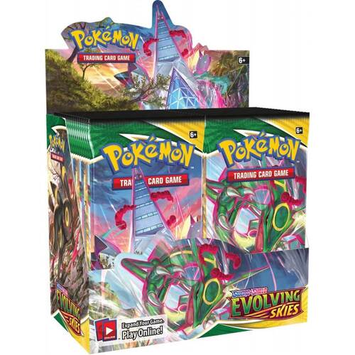 Pokemon TCG Sword and Shield Evolving Skies Booster Box. 36 Booster Packs!