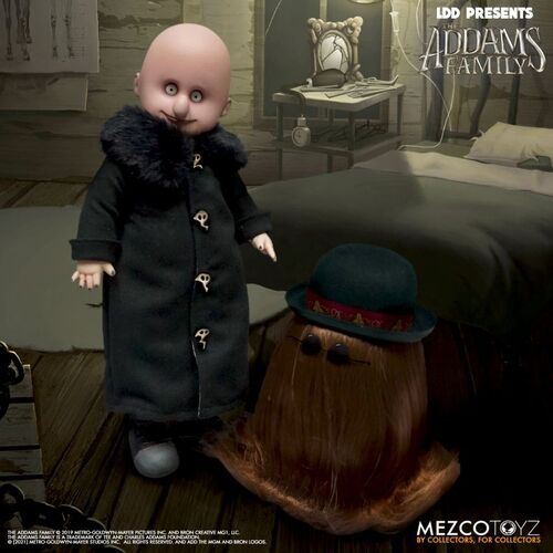 Mezco Toyz Living Dead Dolls LDD Presents The Addams Family Fester and It Twin Pack